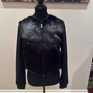 diane von fursteberg rabit fur coat